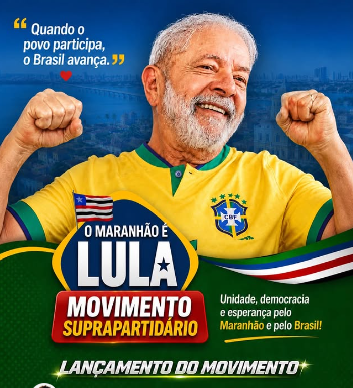 Movimento suprapartidário de apoio a Lula será lançado em São Luís nesta quinta